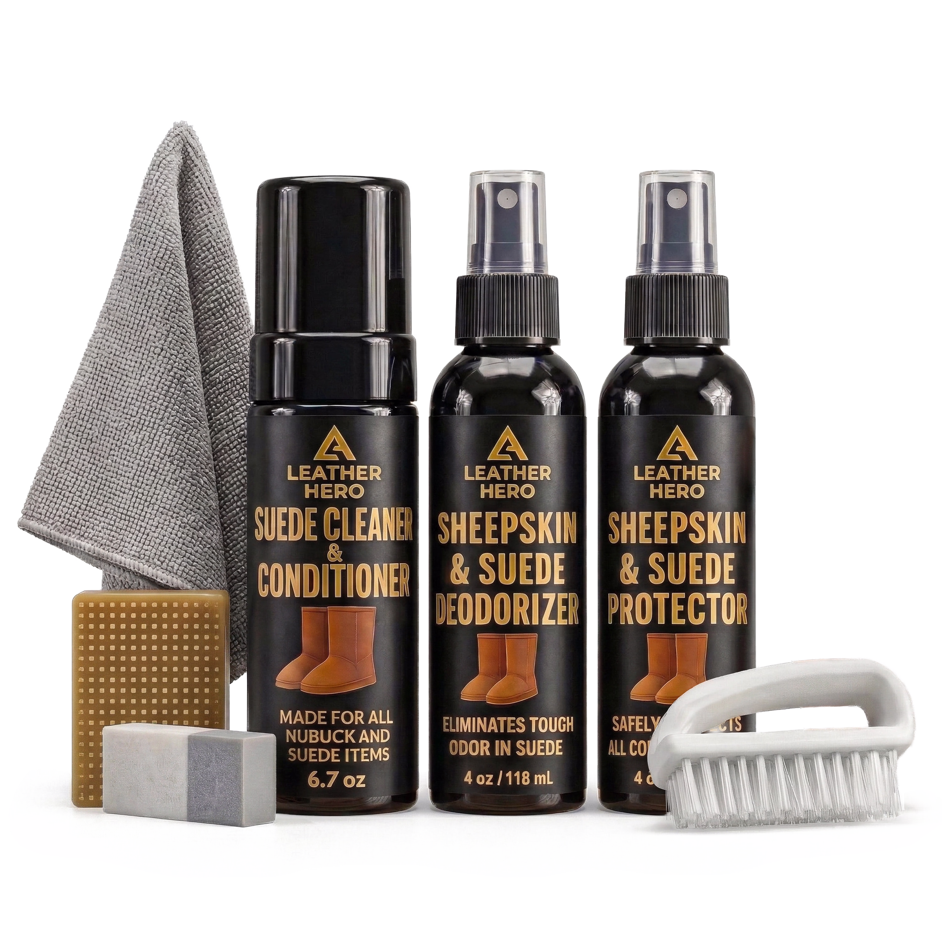 Leather Hero Suede & Sheepskin Cleaning Kit Suede Care product